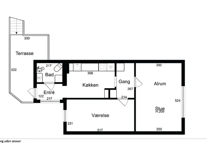 Beautifull 2-room With Sea View شقة
